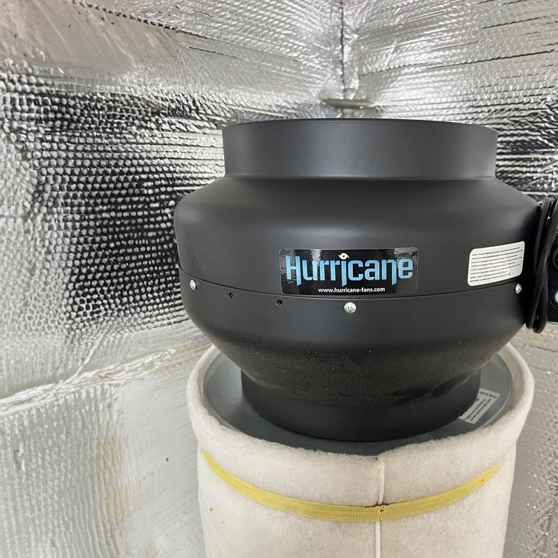 Hurricane مروحة تجارية عالية الجودة لنظام الفلترة من Phresh و Black Ops، أنابيب Ideal-Air والمشابك ووحدات التحكم في التهوية Titan - Image 5